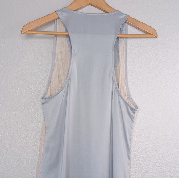 The Odells Hi-Lo Linen Silk Tank Top Blouse - Picture 7 of 15